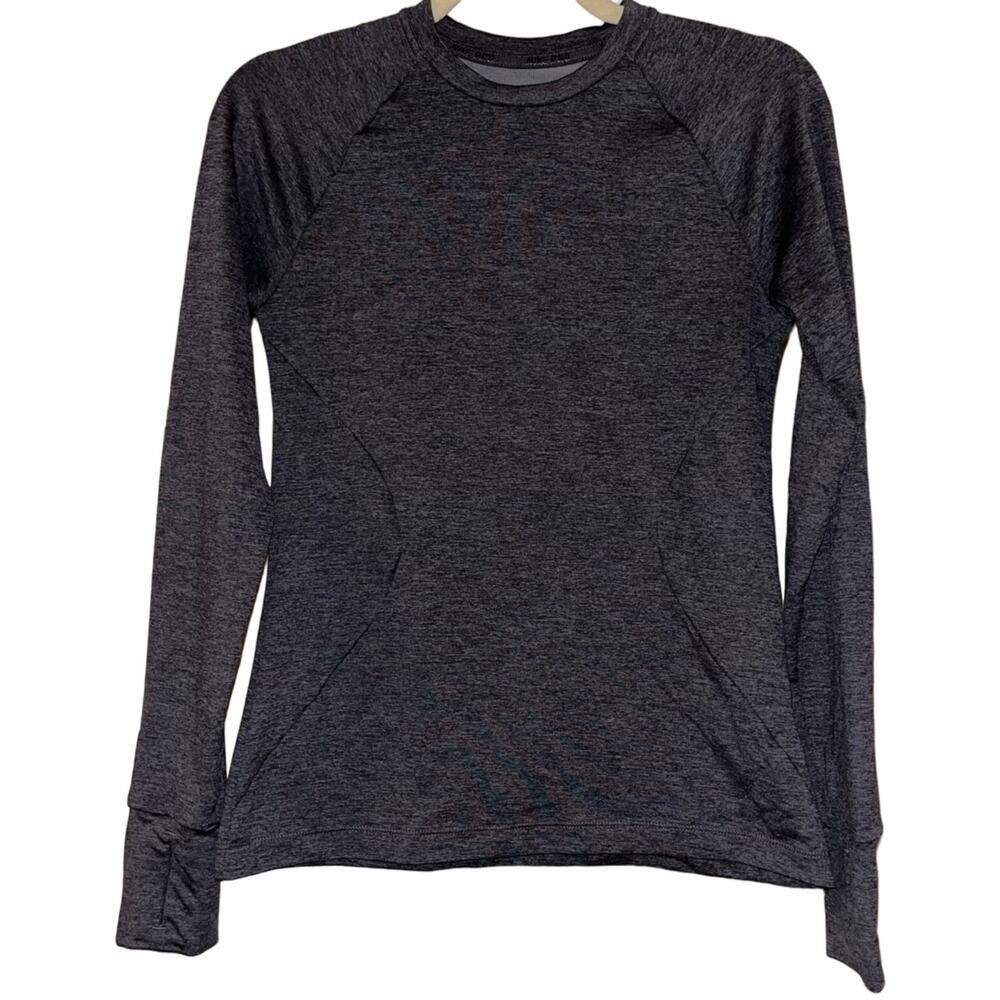 Nike Dri-Fit Gray Long Sleeve Crew Neck Shirt XS